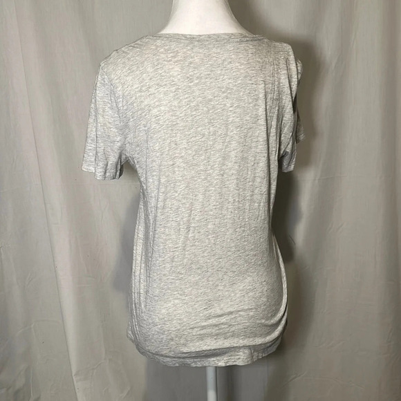 heathered gray Old Navy relaxed v neck tshirt size small - Picture 2 of 3
